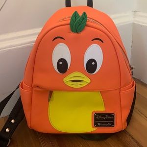 Orange Loungefly bird Backpack